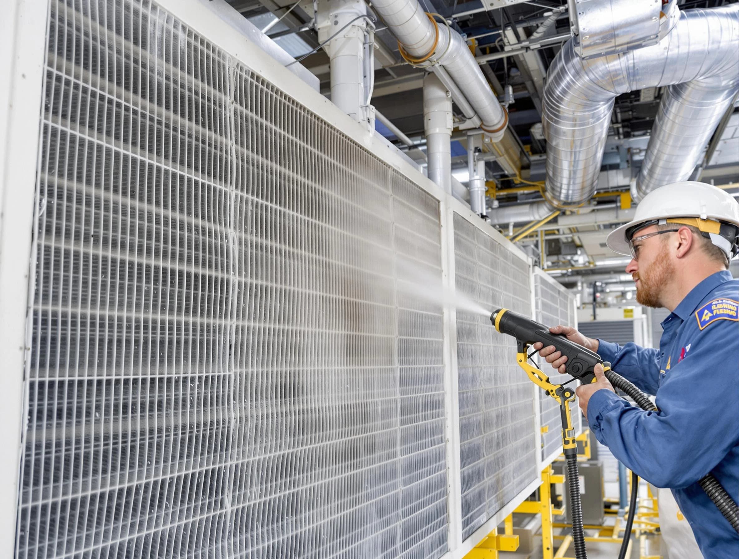 Professional commercial coil cleaning by Mableton Air Duct Cleaning in Mableton