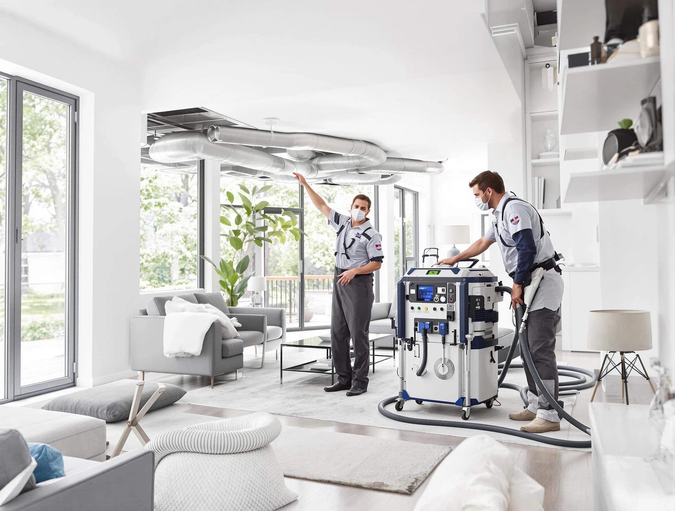 Mableton Air Duct Cleaning professional conducting pure air duct cleaning with state-of-the-art equipment in Mableton