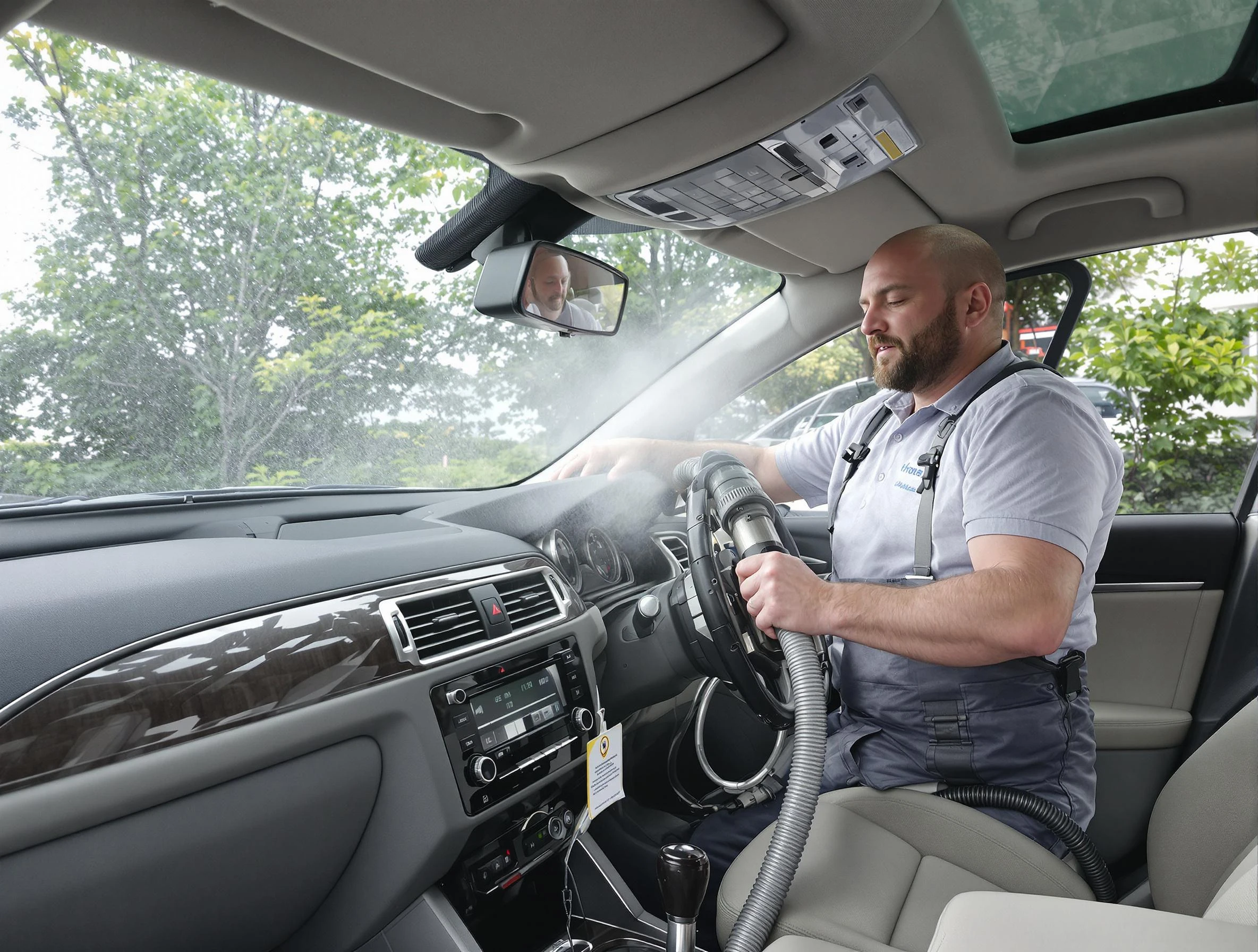 Mableton Air Duct Cleaning specialist performing professional car duct cleaning in Mableton