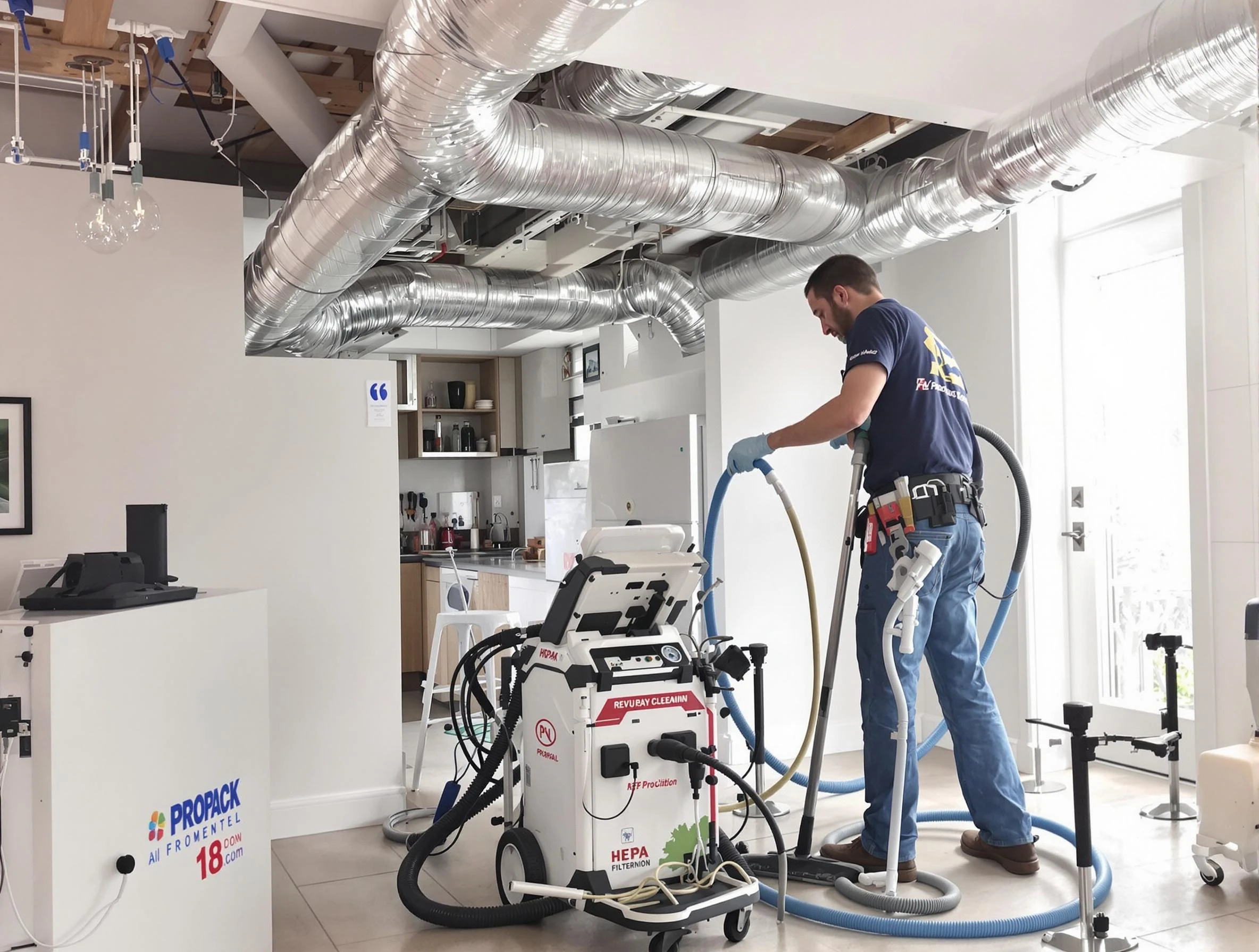 Mableton Air Duct Cleaning technician performing advanced pure duct cleaning with specialized equipment in Mableton